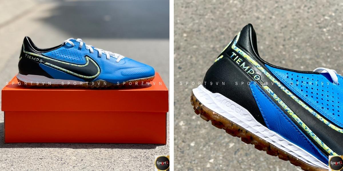 Giày bóng đá Nike Tiempo React Legend 9 Pro TF Small Sided Xanh/Đen